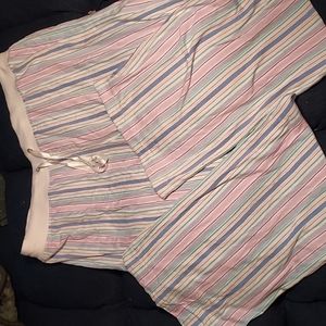 Striped lightweight pajama type pants